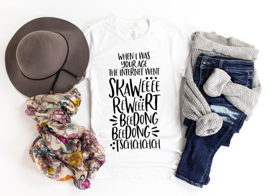 When I Was Your Age Internet Tee