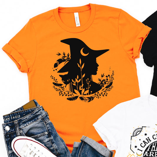 Witch Silhouette Profile Tee