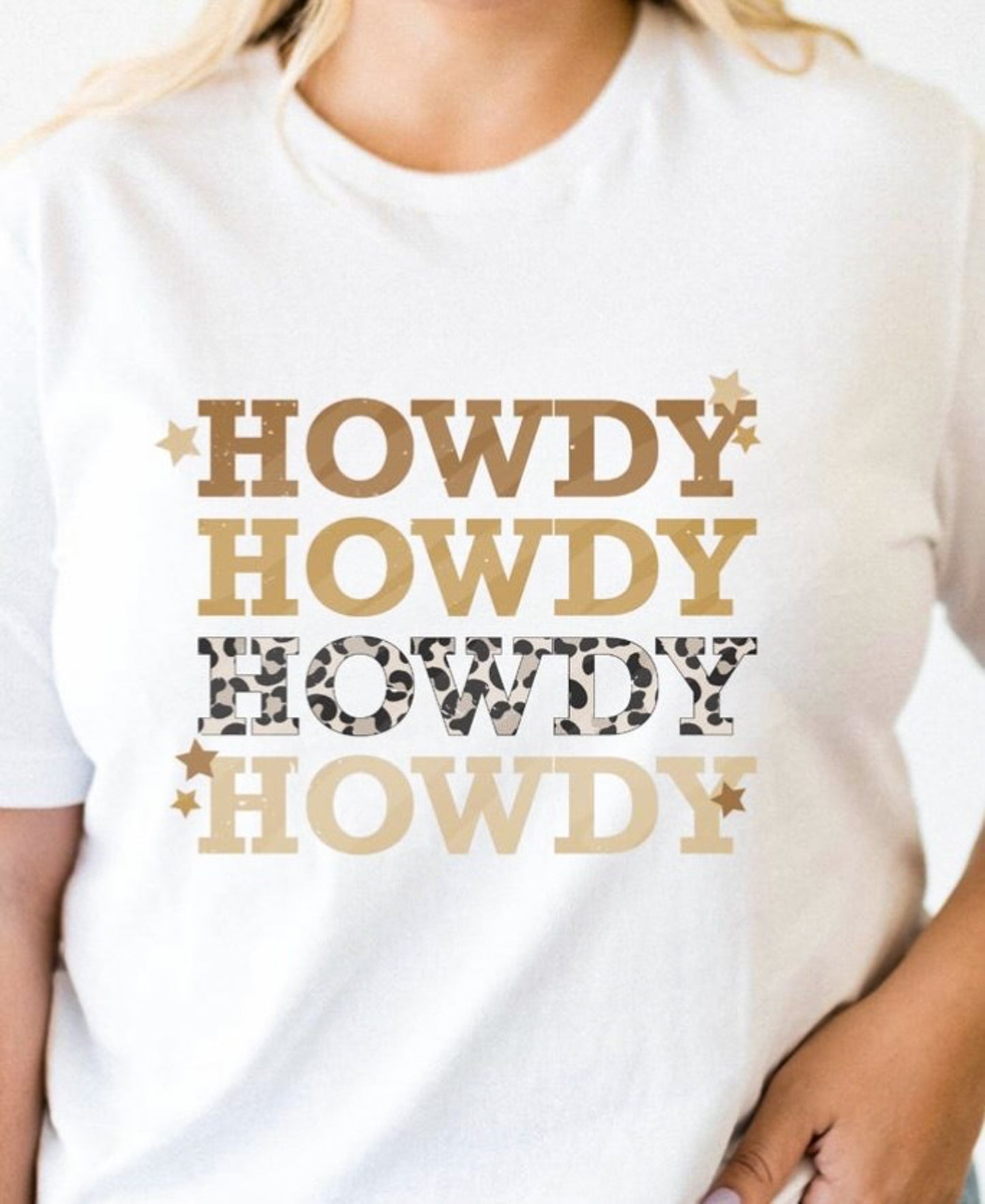 Howdy Howdy Howdy Howdy Stacked Tee