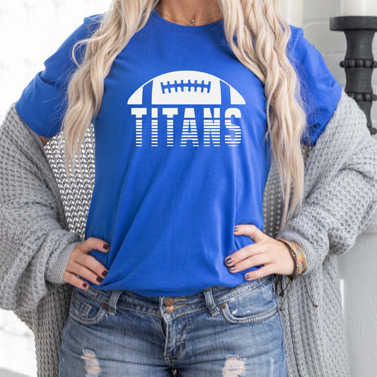 Titans Cutlines Football Tee