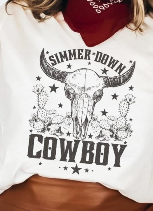 Simmer Down Cowboy Tee